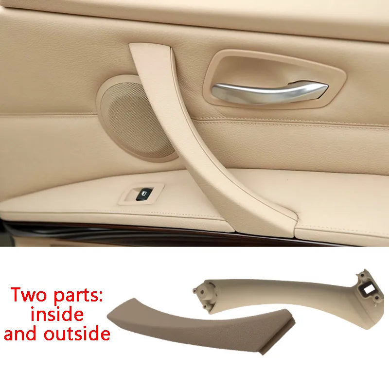 Car Inner Handle Interior Door Panel Pull Trim Cover for BMW