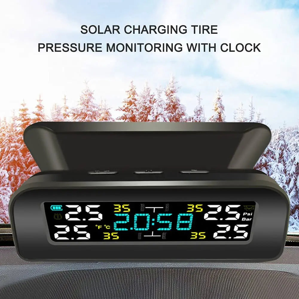 Solar Power Wireless Tire Pressure Monitoring System