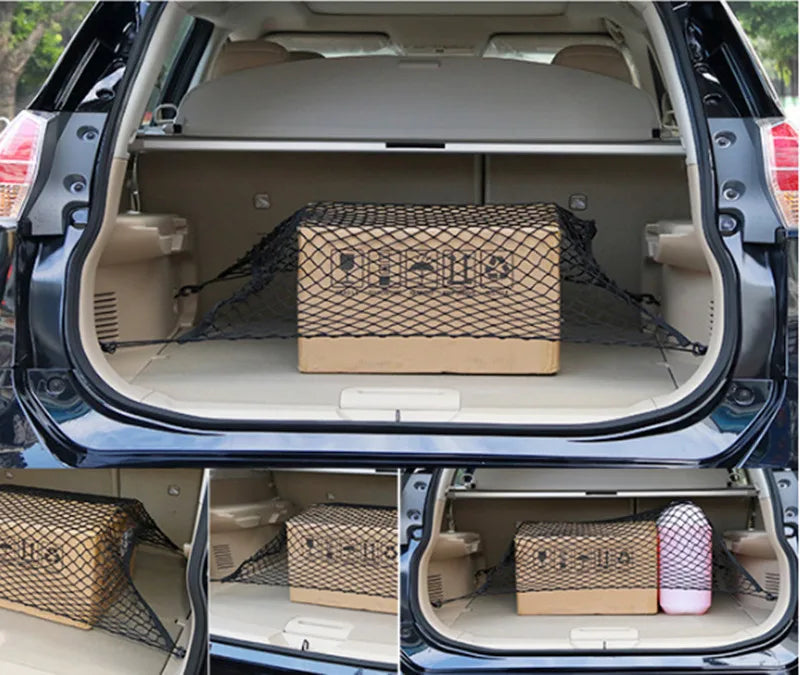 4 Hook Car Trunk Mesh Luggage