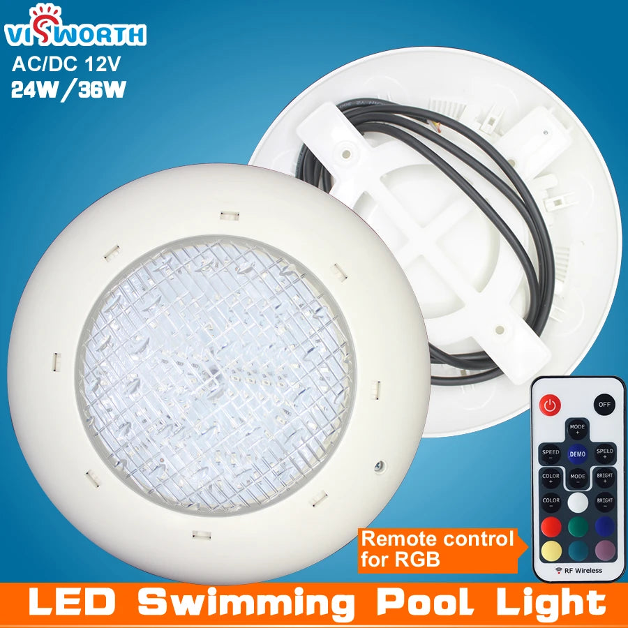 24W-36W Swimming Pool Led Light +Remote Controller