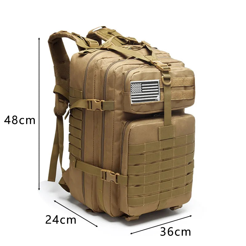 25L /50L  Large Capacity Military Tactical Waterproof Backpack