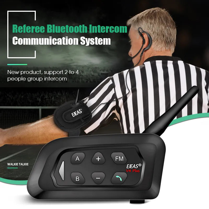 1200M 3 Referee Intercom Headset + Handbag