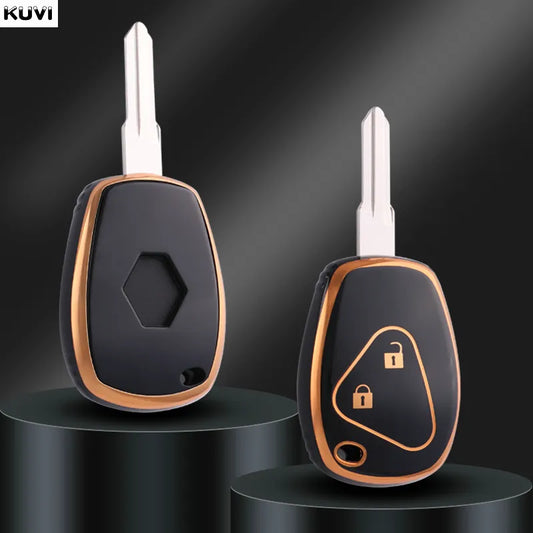 2 Buttons Remote Key Case Cover For Renault