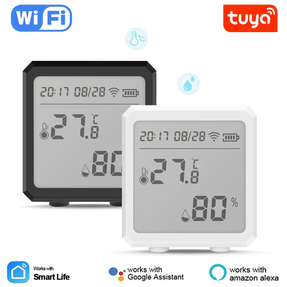 Smart WIFI Temperature And Humidity Sensor With LCD Display
