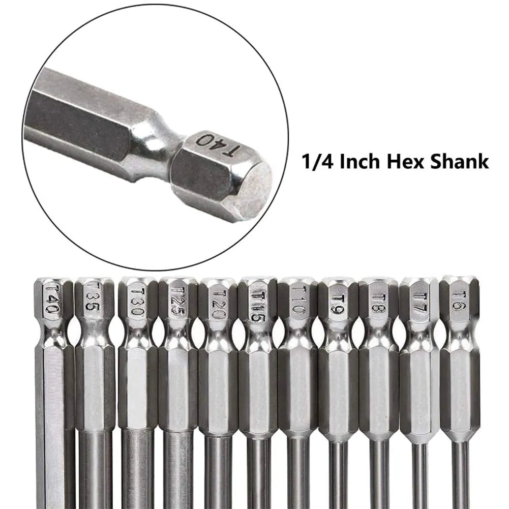 High Quality 11Pcs 1/4" Hex Bits Driver