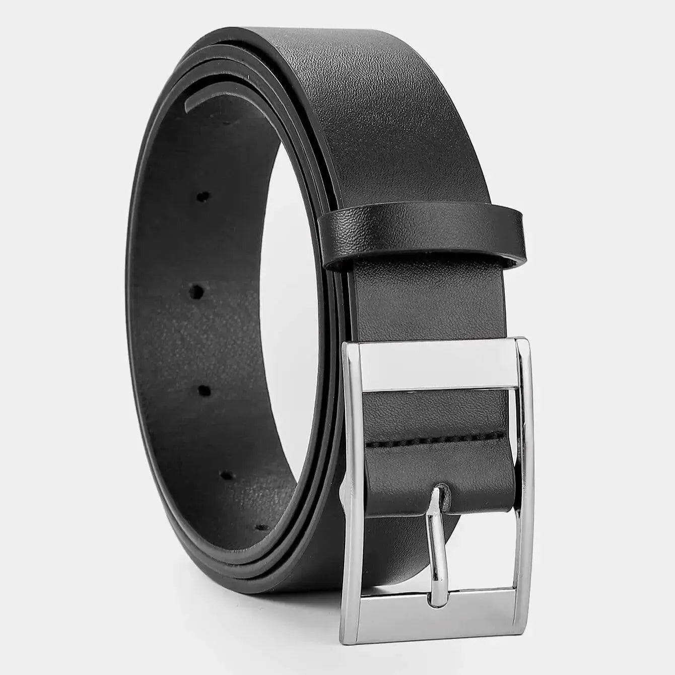 Men's Pin Buckle Faux Leather Belt Fashion Casual Business Belt