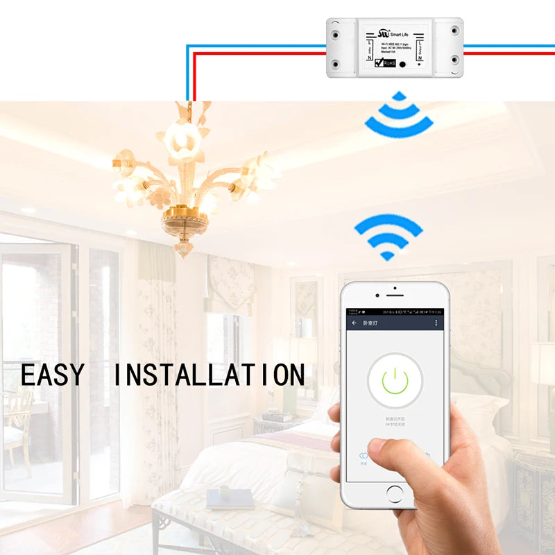 DIY Bluetooth Wi-Fi Smart Light Switch Timer