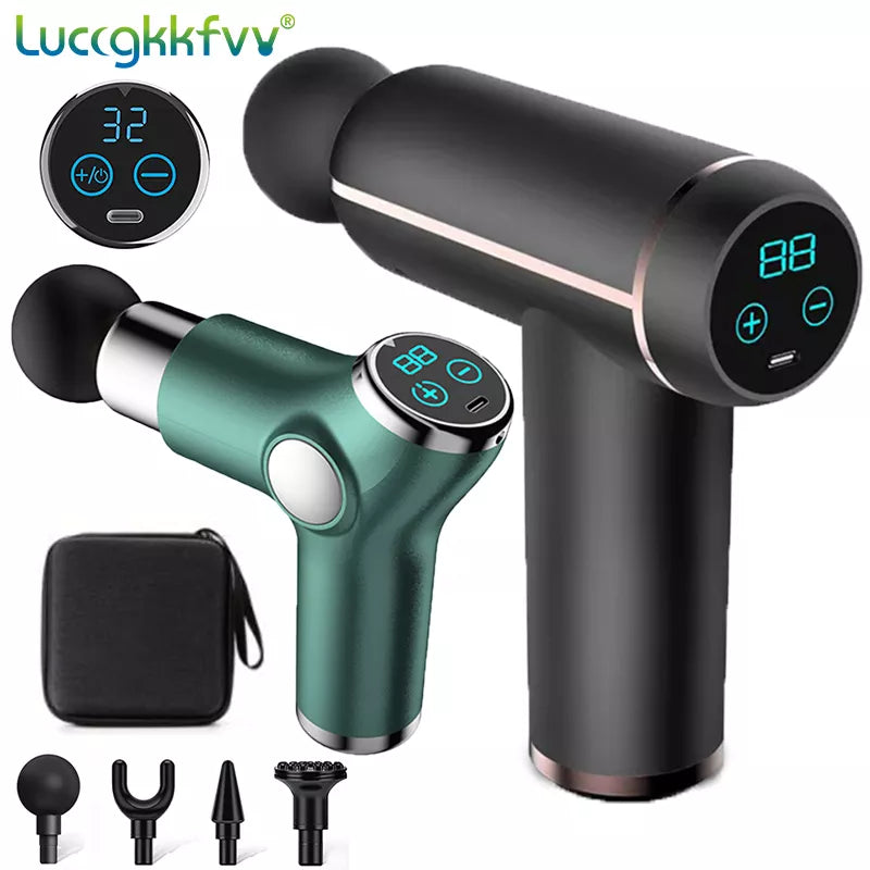 Portable LCD Display Massage Gun for Muscle Relaxation and Pain Relief