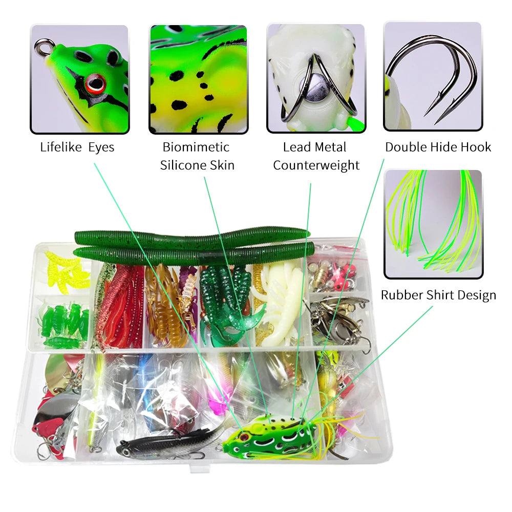 Fishing Lure Kit with Box