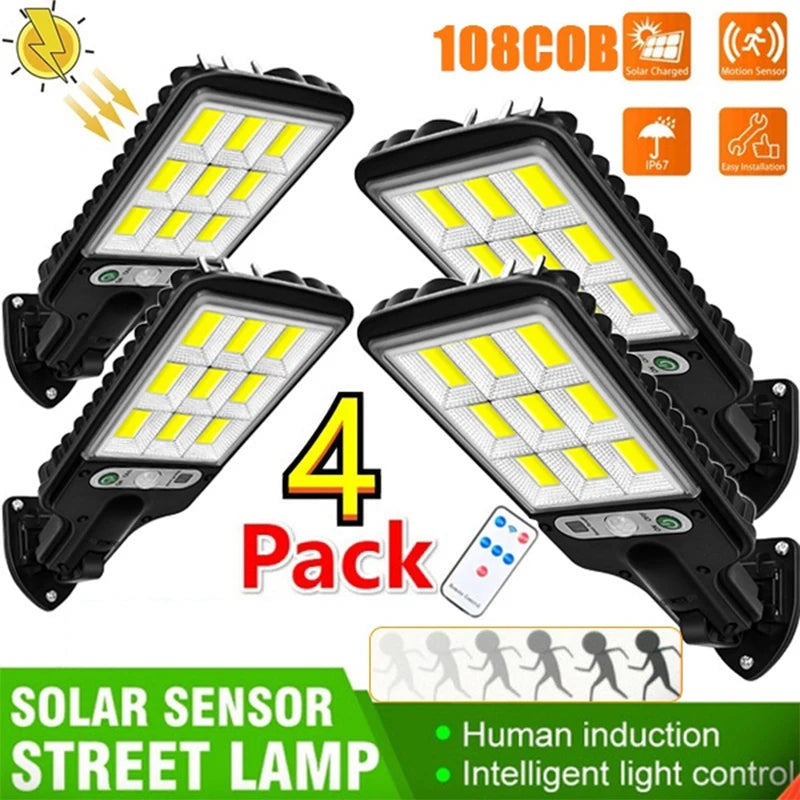 Solar Street Lights With 3 Light Mode