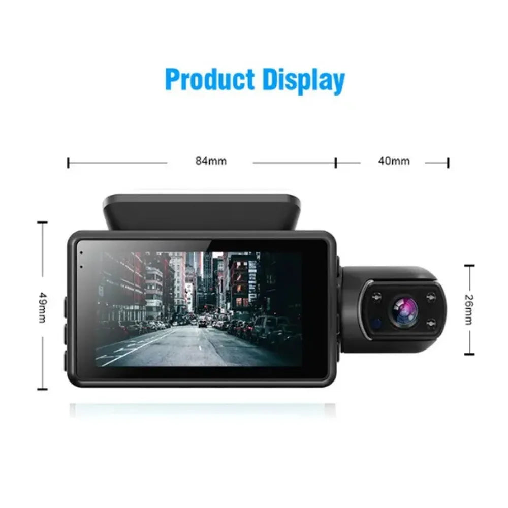 Dual Lens Dash Cam for Cars with WIFI Night Vision