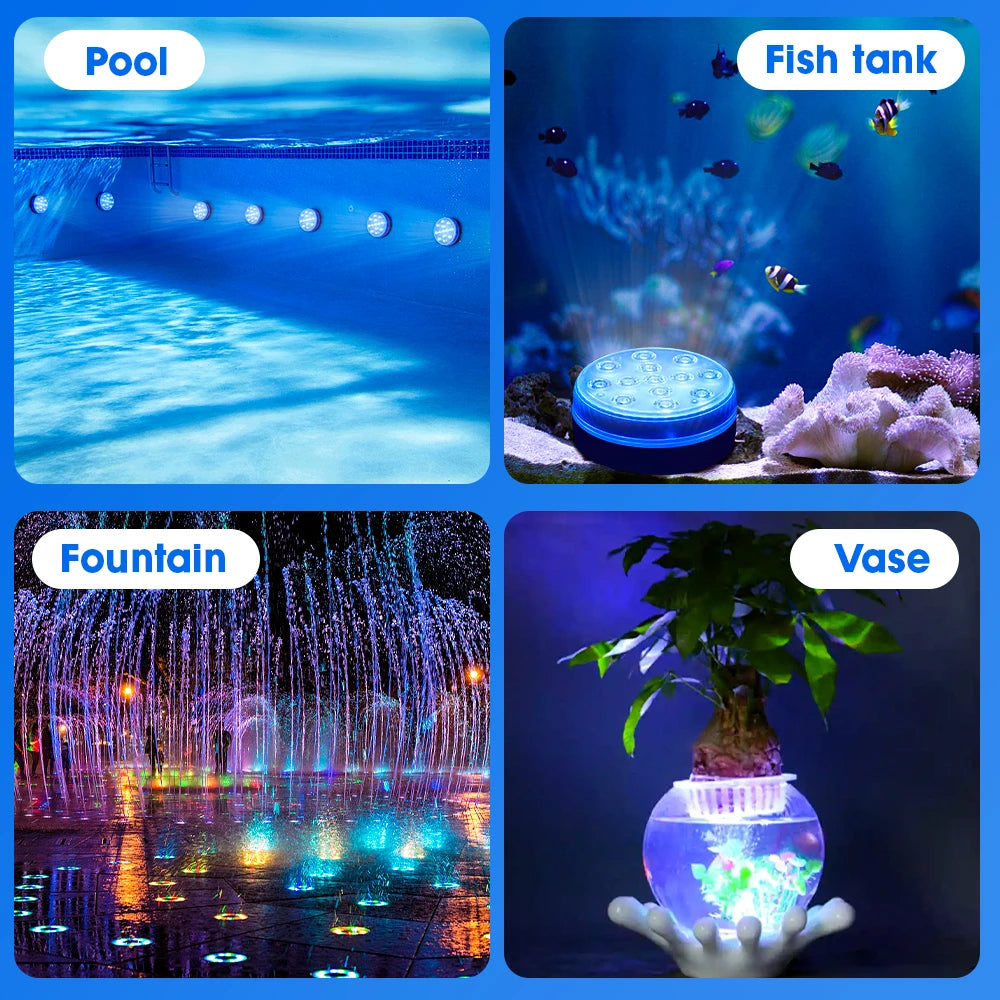 Updated Submersible LED Lights with Remote