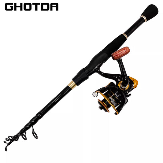 Portable Ultralight Fishing Rod with Reinforced Reel Fishing Set