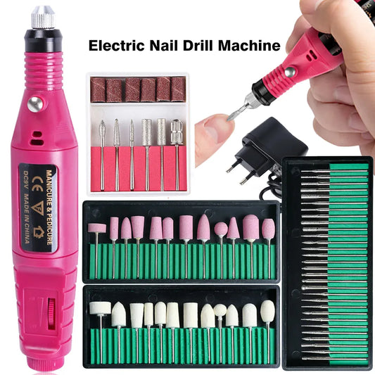 Professional Nail Drill Machine Gel Polish Remover Tools