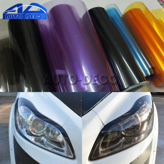 13 Colors 30*200cm Gloss Light Wrap Headlight Film Sheet