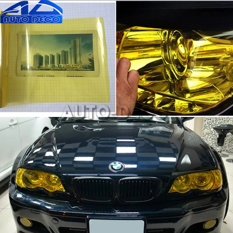 13 Colors 30*200cm Gloss Light Wrap Headlight Film Sheet