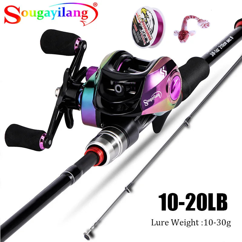 1.8-2.1M Lure Fishing Rod Reel Combo