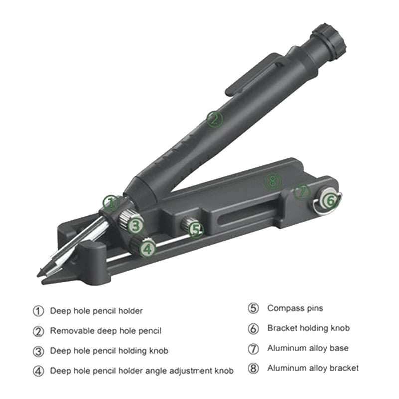 Multifunctional Woodworking Scribing Tool