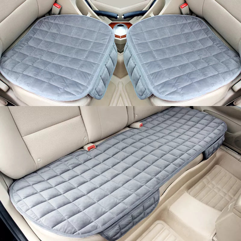 Front and rear fabric cushion car seat covers