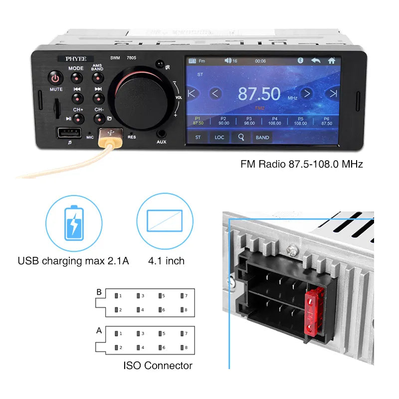 Bluetooth Touch Screen Car Radio