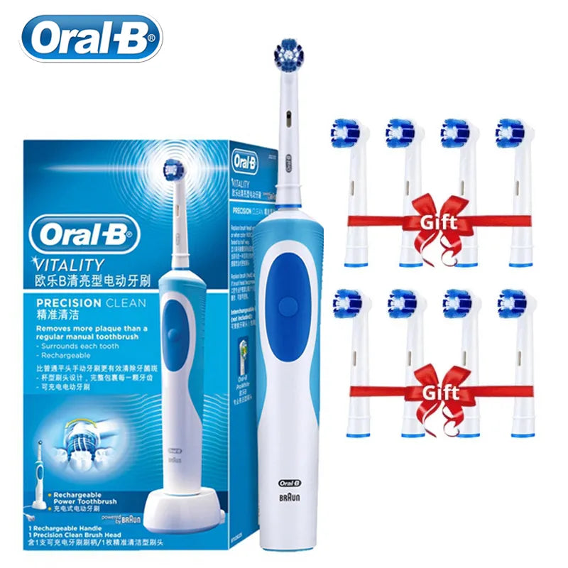 Rotation Electric Toothbrush for Adults with Brush Heads