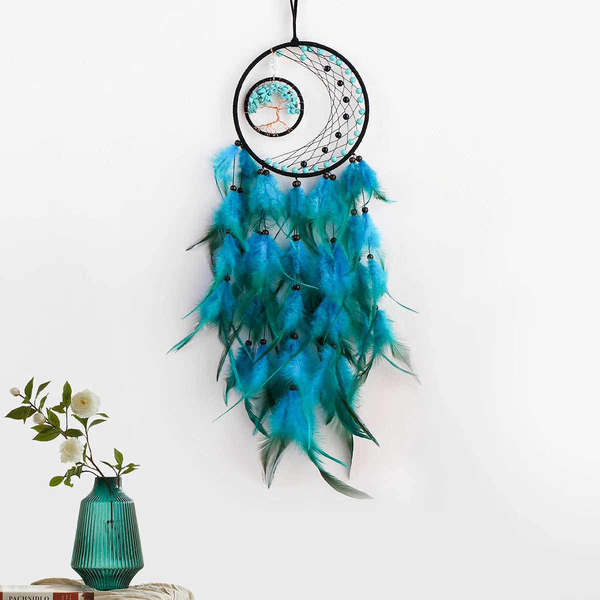 Gem Crystal Tree Of Life Dream Catcher