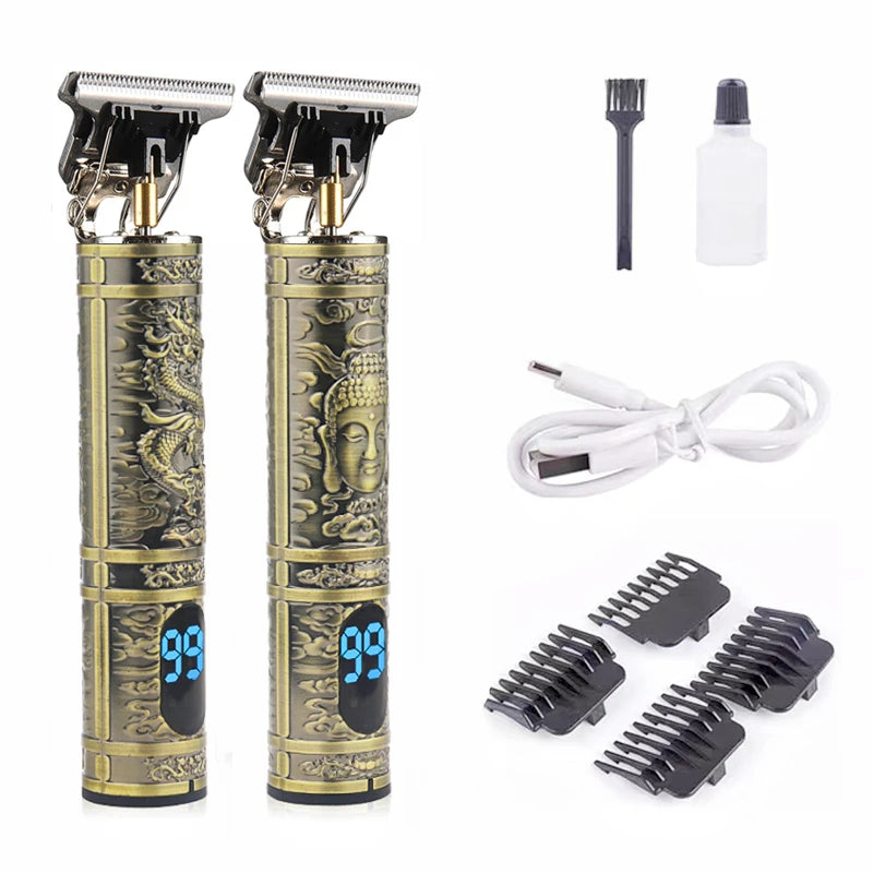 Wireless Professional Barber Retro Hair Trimmer