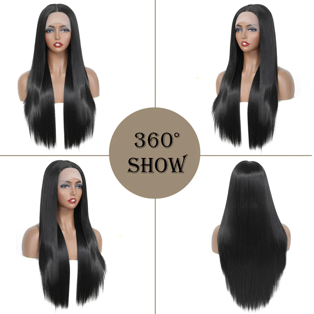 Synthetic Lace-Front Wigs for Black Women