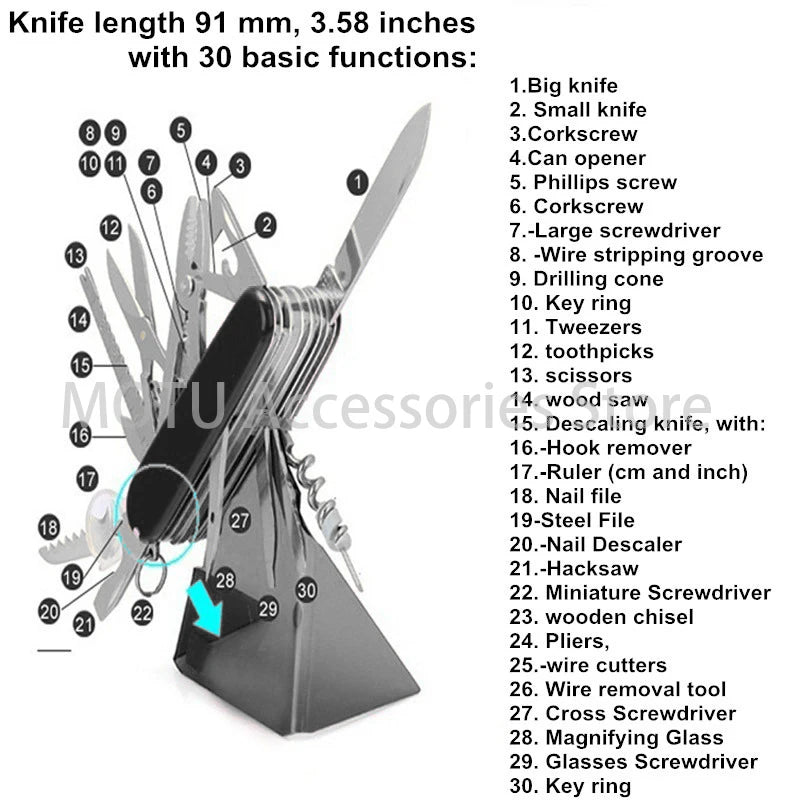 Multi-Tool Swiss Fold Pocket Army-Knives