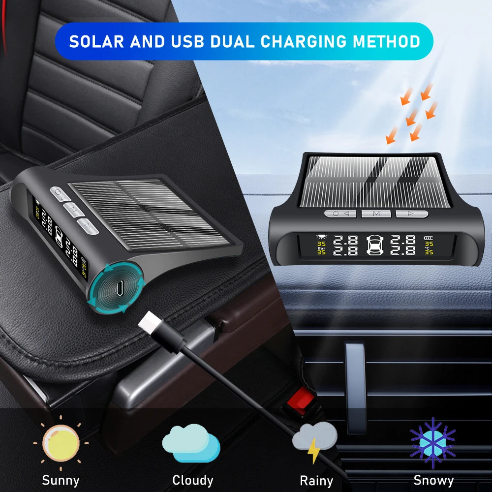 Car Solar Tire Pressure Monitoring System