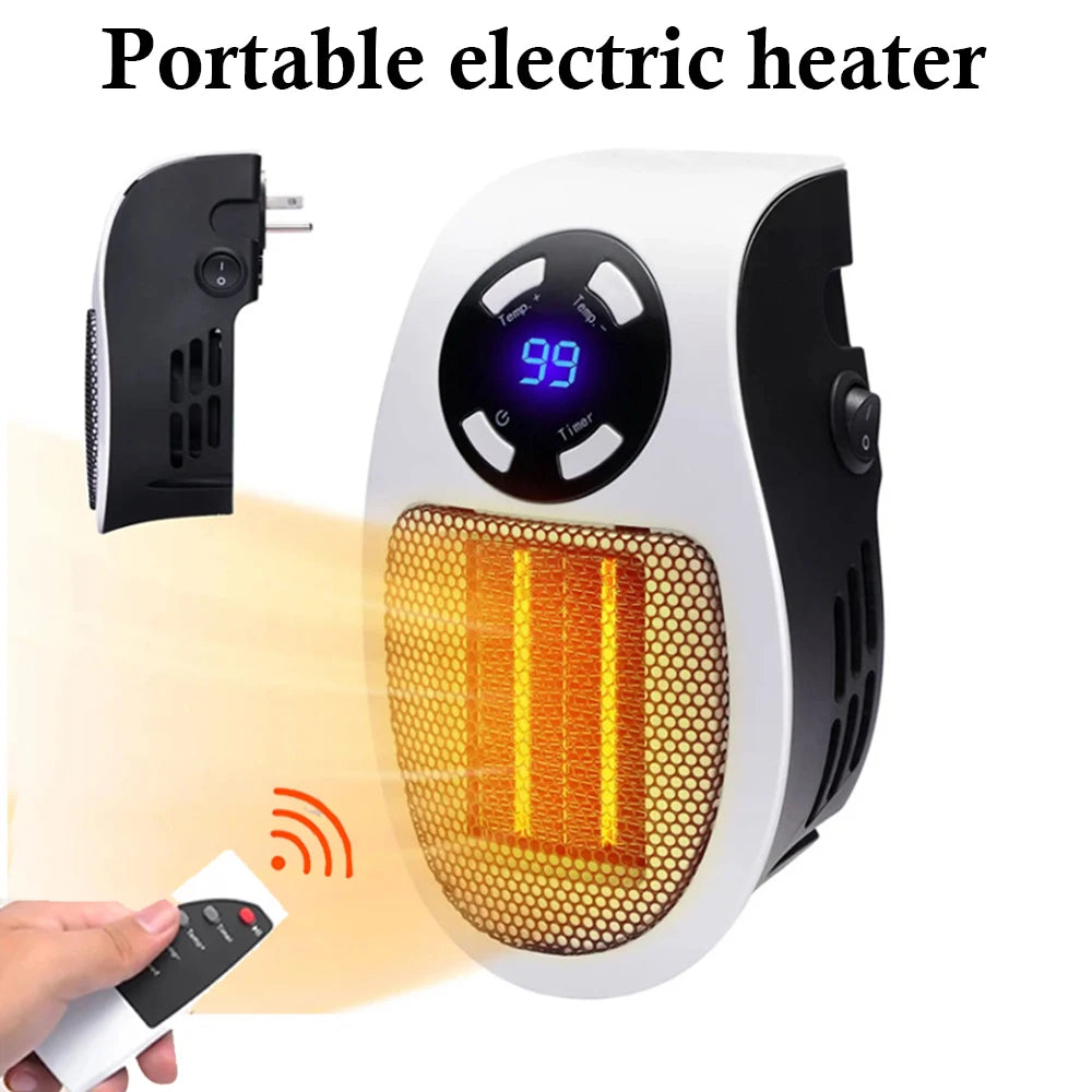 500W Electric Heater For Home With Remote Control Warmer