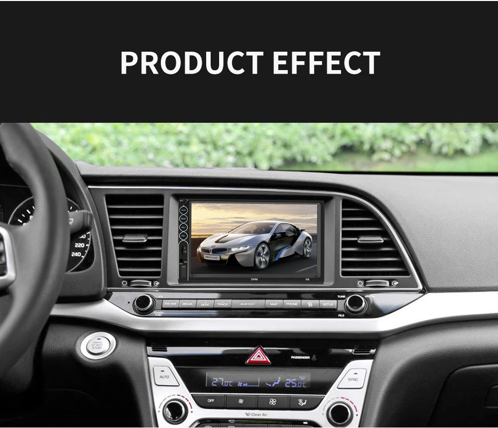 7-inch touch-screen Bluetooth USB car stereo