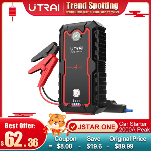 2000A Jump Starter Power Bank Charger