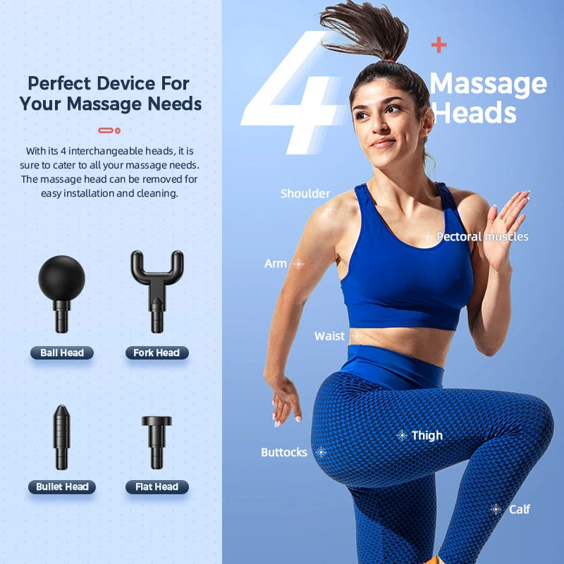 Portable Fascia Gun Vibration Massage Gun