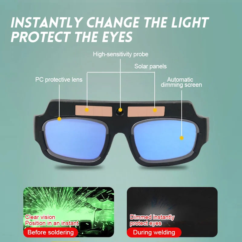 Automatic Dimming Solar Welding Glasses