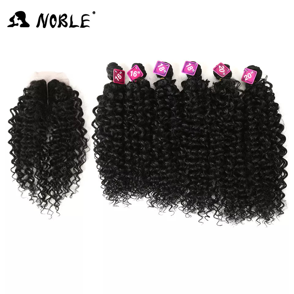 16-20 inch 7 pieces per lot Afro Synthetic Hair