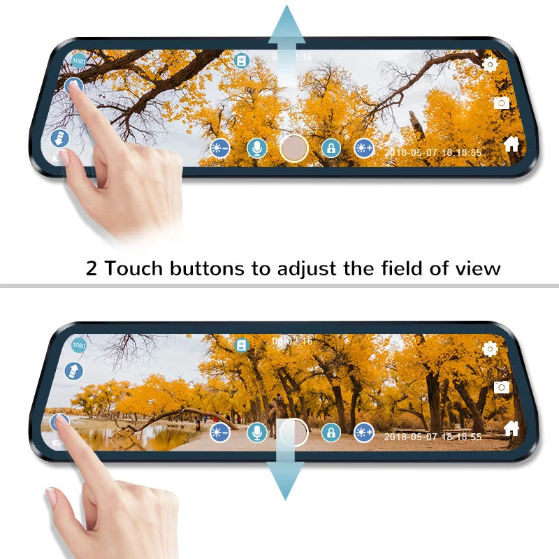 Touchscreen Mirror Camera for Cars