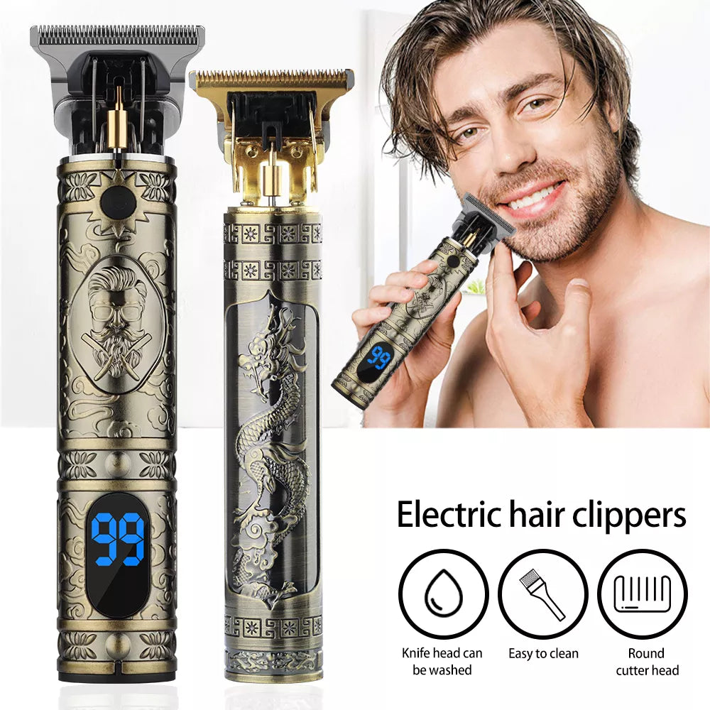 USB Vintage 0MM Hair Cutting Machine for Men