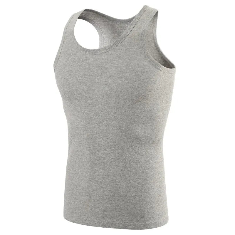 Men Vest Pure Cotton Bodybuilding Motion Outerwear Sweatshirt