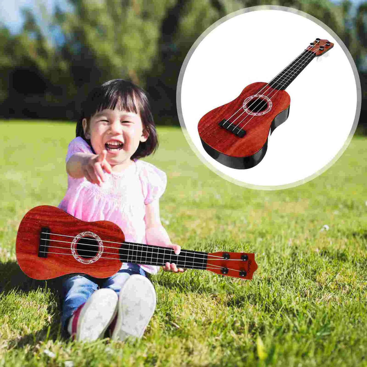 Ukulele: A Musical Wooden Instrument for Toddlers, Boys, and Beginners