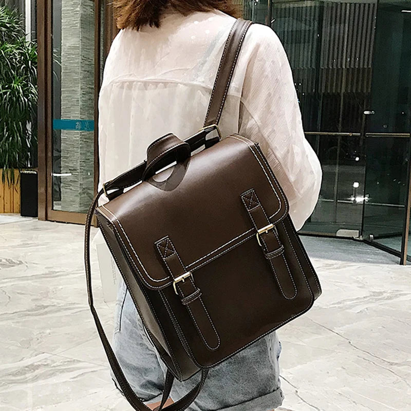 High Quality Vintage Leather Fashion Backpack