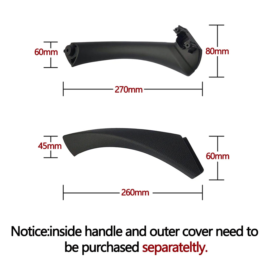 Upgraded Interior Door Handle Inside or Cover Trim Replacement For BMW