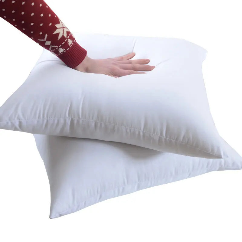 100%cotton standard white bounce back pillow cushion core sofa car seat home interior decor pillows30x30/40x40/45x45/60x80cm