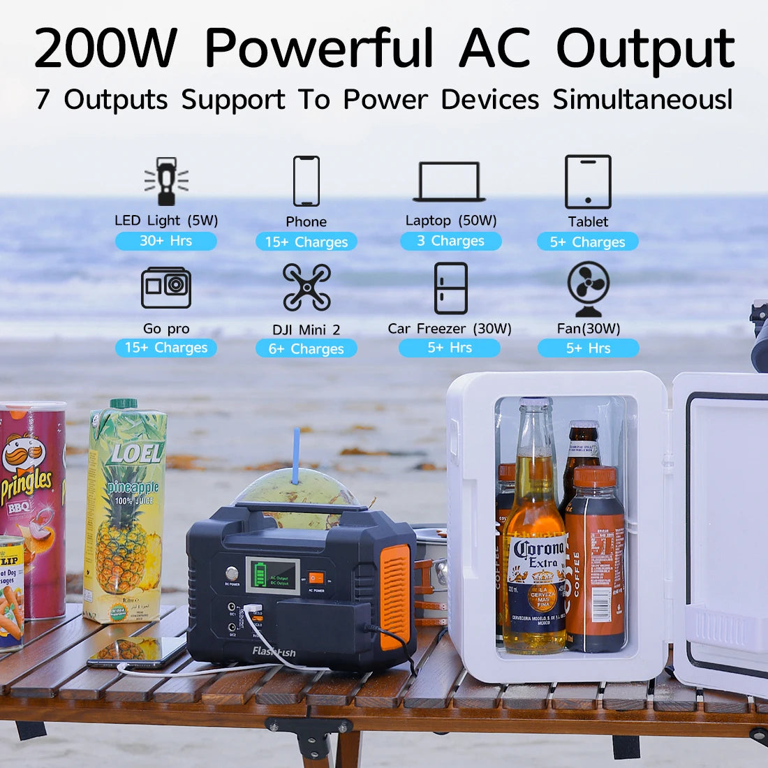 230V and 200W Portable Power Station