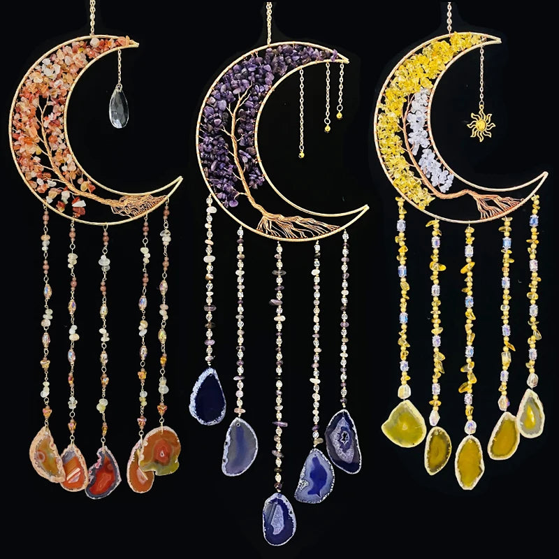 7 Chakra Color Gemstone Dream catchers