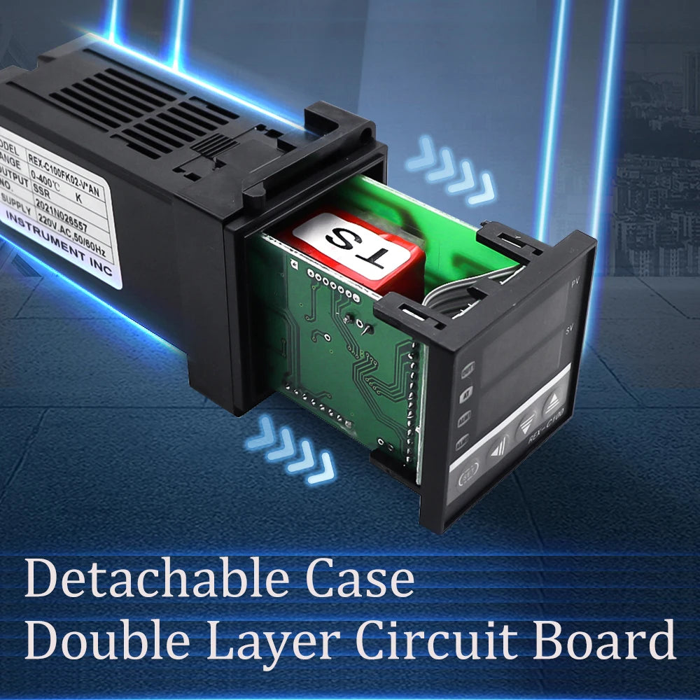 Digital PID Temperature Controller with Heat Sink