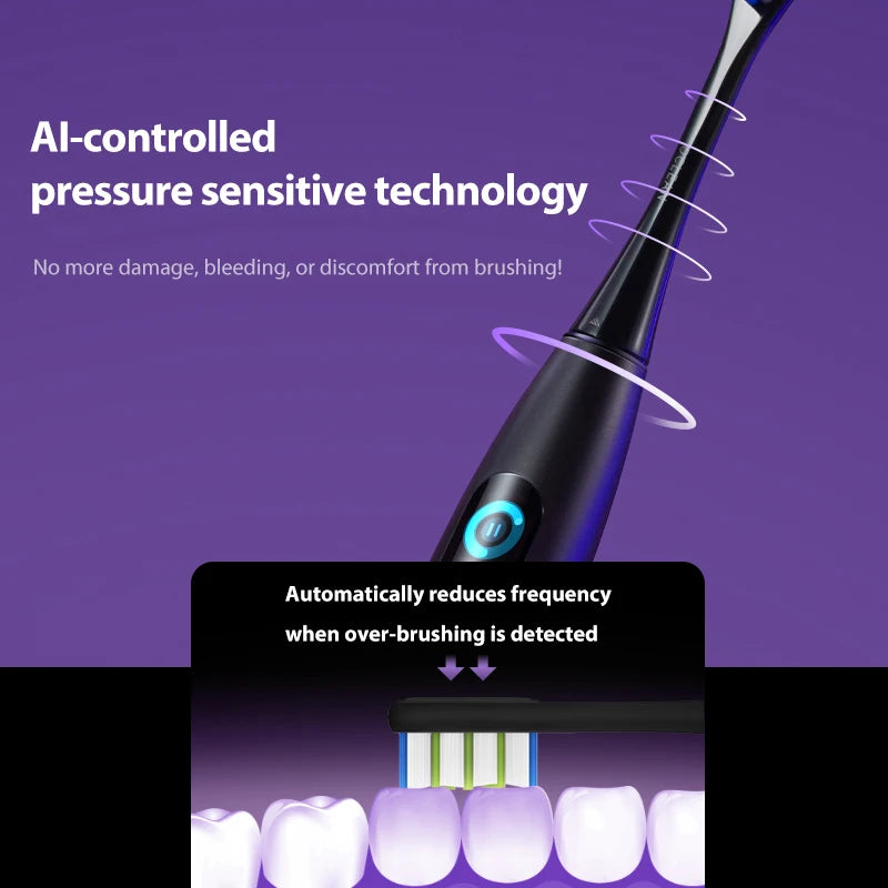 Rechargeable Smart Sonic Electric Toothbrush Set Automatic