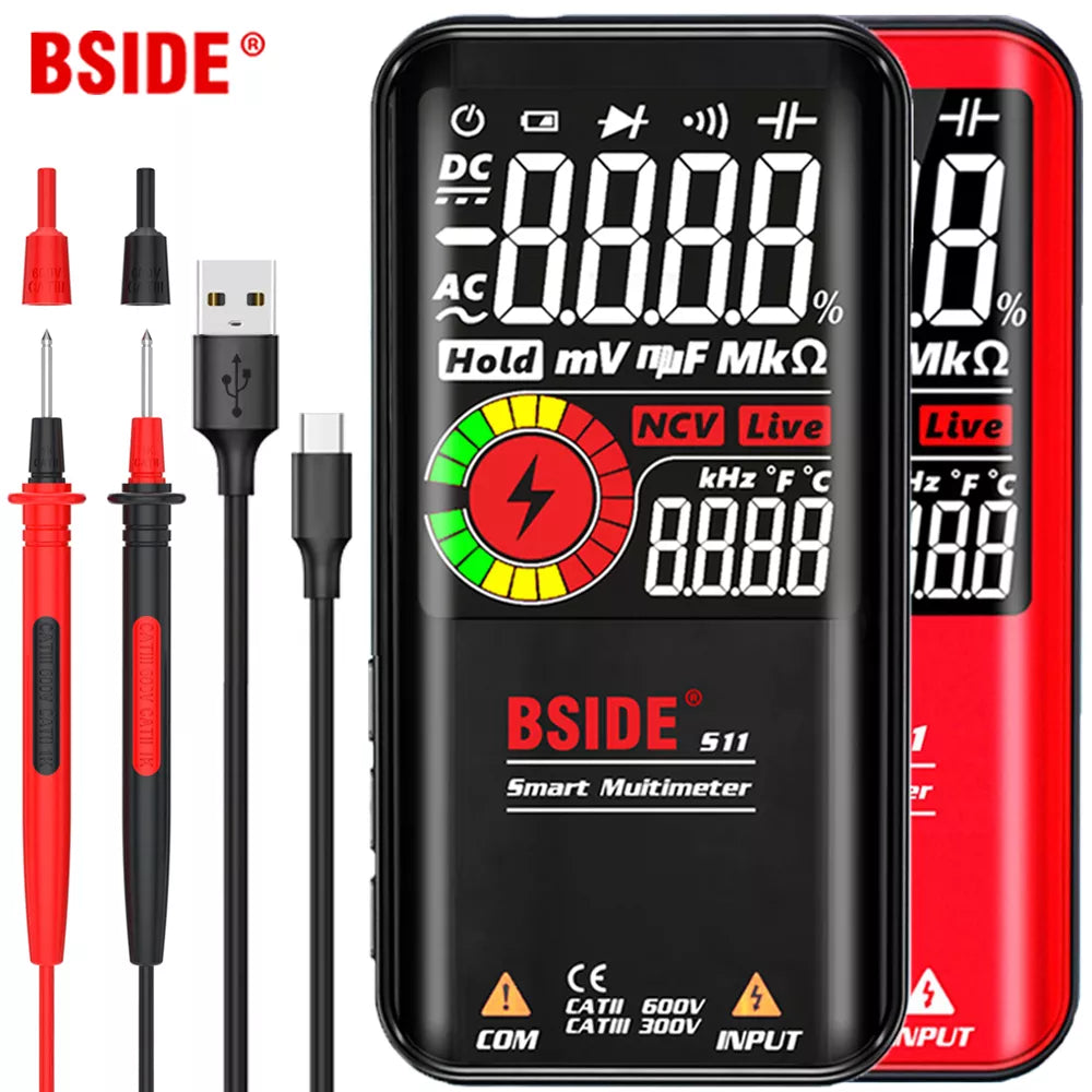 Digital Multimeter LCD Color Display wire Tester