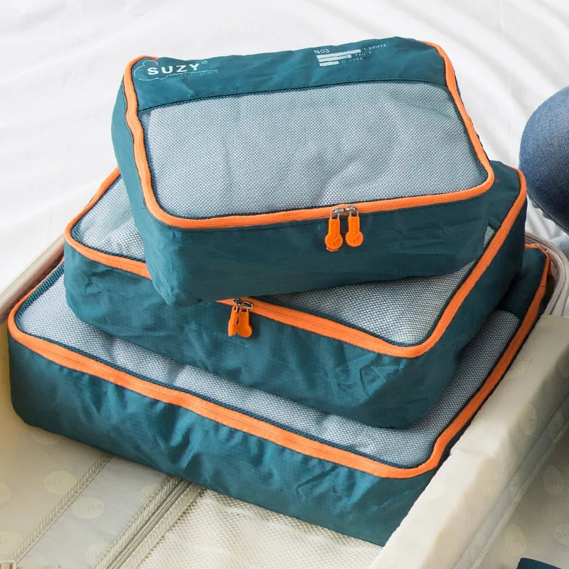 6/7 Pieces Tidy Waterproof Travel Storage Bags Set