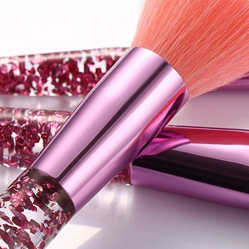 10 PCS Purple Ombre Makeup Brush Set